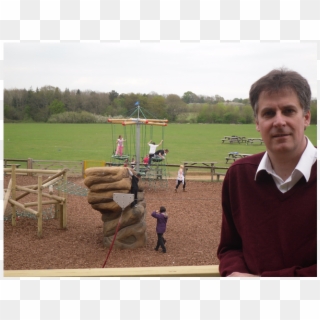 Cllr David Goodall By The Improved Play Facilities - Park, HD Png Download