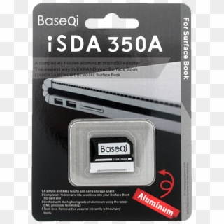 Baseqi Aluminum Microsd Adapter For Microsoft Surface - Microsoft Surface Book Sd Card, HD Png Download