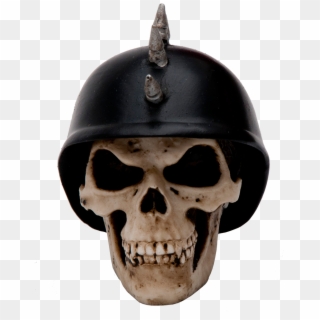 Das German Helmet Skull Custom Knob / Filter Topper - Skull, HD Png Download