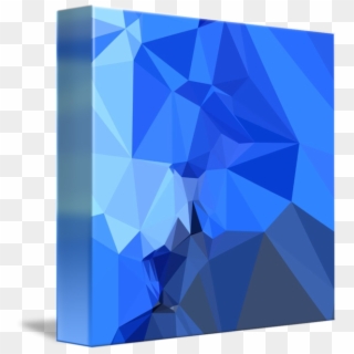 Blue Polygon Background - Triangle, HD Png Download