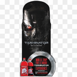 Standee Terminator Genisys T-800 Big Red Skull - Wallpaper, HD Png Download