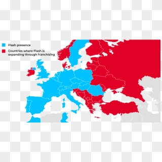 Franchisee Flash Map - Blue Eye Map Europe, HD Png Download