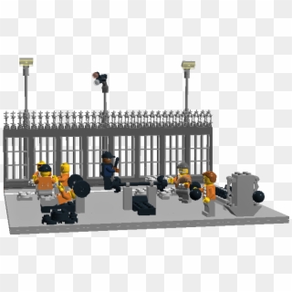 Lego Prison Yard - Lego Prison, HD Png Download