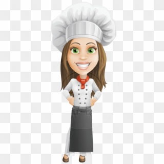 Cook Woman Cartoon Vector Character Aka Monique Voilà - Woman Chef Cartoon Character, HD Png Download