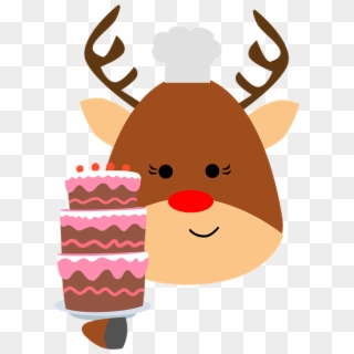 Reindeer, Cake, Chef, Pastries, Animal - Rainbow Dash X Pinkie Pie, HD Png Download