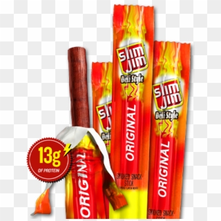 Slim Jim Deli Style Smoked Meat Stick Original Flavor - Slim Jim, HD Png Download