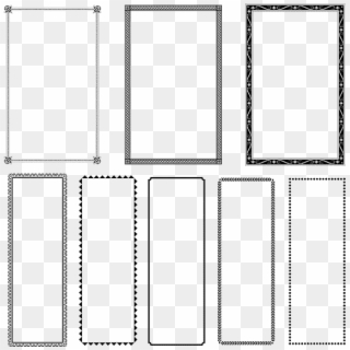 80 Elegant Borders And Graphics Designed To Fit Both - Line Art, HD Png Download