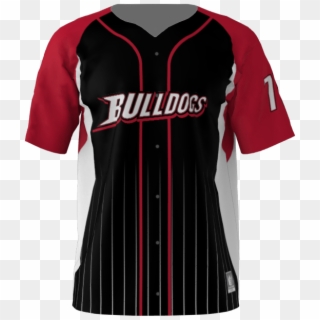 Bulldogs Custom Dye Sublimated Full Button Baseball - Baseball Uniform, HD Png Download