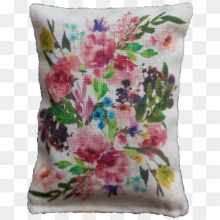 Watercolor Bouquet - Cushion, HD Png Download