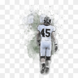 Water Color Of Zach Gordon In High School - Sprint Football, HD Png Download
