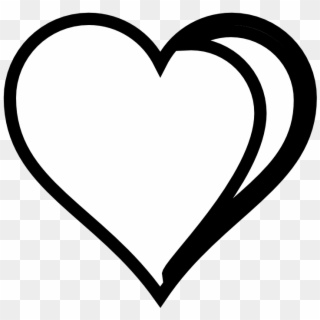 Heart Clipart Black And White - Heart, HD Png Download