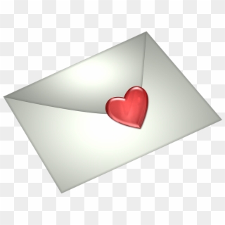 Letter Heart White Shape Valentines Graphic - Heart, HD Png Download