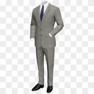 Grey Suit Grey Wool Suit - Chex Suit For Man, HD Png Download