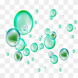 #mq #green #bubbles #bubble #leafs - Green Bubbles Png Background, Transparent Png