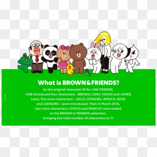 1 - Line Friends Characters, HD Png Download