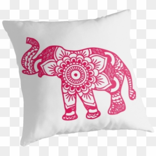 Mandala Elephant Pink By Laurauroraa - Mandala Elephant Svg, HD Png Download