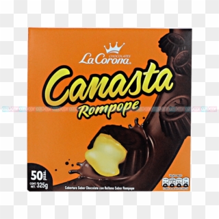 La Corona Canasta Relleno Rompope 24/50 La Corona - Canastitas Chocolate, HD Png Download