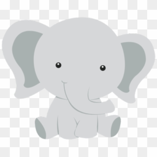 Safari Clipart Baby Elephant - Elefante Safari Baby Shower, HD Png Download