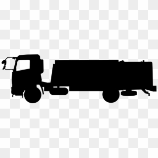 Silhouette Camion Transport Truck Load Traffic - Silhueta Caminhão, HD Png Download