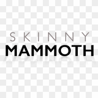 Skinny Mammoth Logo - Black-and-white, HD Png Download