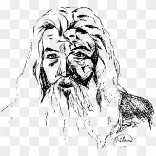 Gandalf Clipart - Lord Of The Rings Line Art, HD Png Download