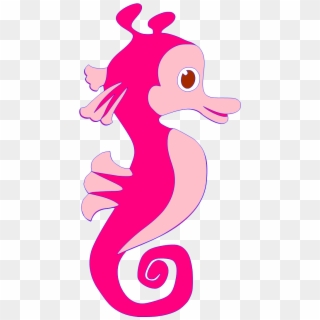 Vbs 2016 Submerged Sea Horse Cuttable File Comes In - Pink Seahorse Clip Art, HD Png Download