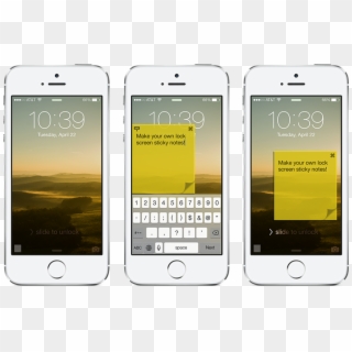 Sticky Cydia Tweak - Iphone Sticky Notes Home Screen, HD Png Download