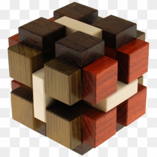 Konstrukt Is A 15 Piece Burr Cube Designed By Yavuz - Lumber, HD Png Download