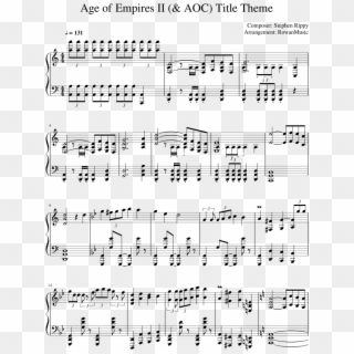 Age Of Empires Ii Title Theme Sheet Music Composed - Trumpet Jazz Duets, HD Png Download