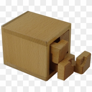 Indent Interlocking Packing Puzzle In A Cube - Plywood, HD Png Download