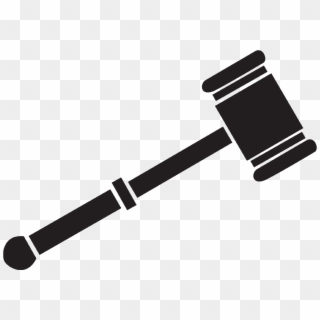 Transparent Gavel Black And White - Black And White Gavel, HD Png Download