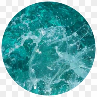 #fundo #azul #agua #mar #oceano - Circle, HD Png Download