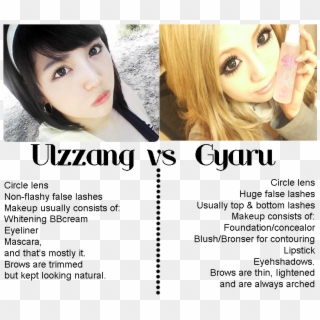 I'm Going To Start Off With An Image I Found Online - Gyaru Vs Ulzzang, HD Png Download
