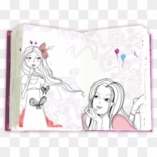 Violetta Dairies World Myfirstworld - Violetta Diary Drawings, HD Png Download