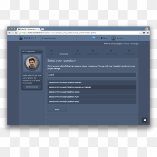 Find Your Repository In The Filtered List - Codeship Dashboard, HD Png Download