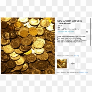 Early Europian Gold Coins - Woman Money, HD Png Download
