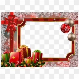 Transparent Holiday Frames - Flower Merry Christmas Frame, HD Png Download