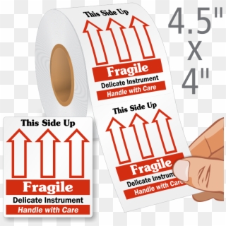 Fragile This Side Up Labels Roll , Png Download - Label, Transparent Png
