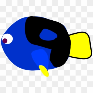 Blue Tang Find Fish Found - Blue Tang Clip Art, HD Png Download