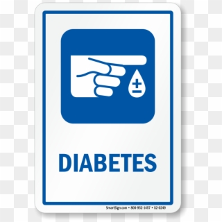 Diabetes Hospital Sign With Finger Blood Drop Symbol - Social Services, HD Png Download