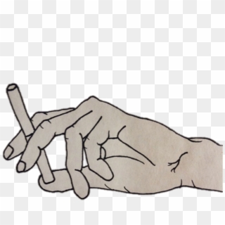 Anime Sticker - Cigarette Smoke Drawing Png, Transparent Png