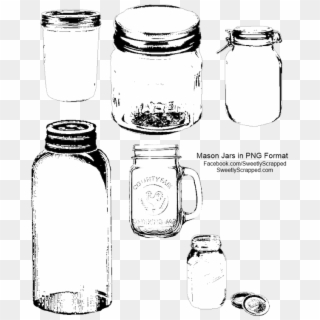 Mason Jars, Jars, Tins - Mason Jar, HD Png Download