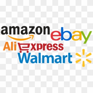 Dropshipping From Aliexpress, Amazon, Ebay And Walmart - Amazon Ebay  Aliexpress, HD Png Download - 1100x500(#343169) - PngFind
