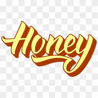 Honey Text Sticker Tumblr Aesthetic Retro Cute Love - Honey Aesthetic Png, Transparent Png