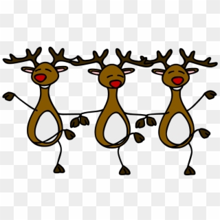 Cartoon Reindeer Pictures - Dancing Reindeer Clipart, HD Png Download