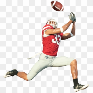 Stack Sports - Football Player Catching A Football, HD Png Download