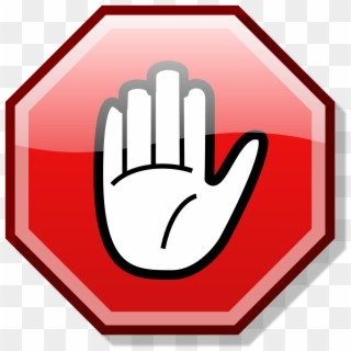 Stop Hand Nuvola - Animated Stop Hand, HD Png Download