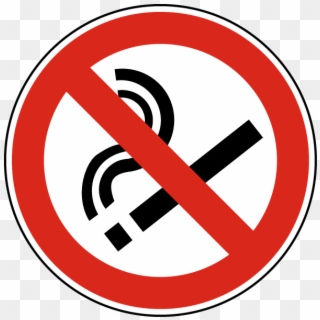 No Smoking Symbol Label - No Smoking Safety Sign, HD Png Download