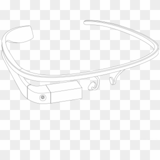 Free Google Glass Icon Set - Google Glass Black Background, HD Png Download