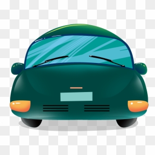 Cartoon Car Green Vehicle Png And Psd - Electric Car, Transparent Png